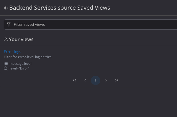 Saved Views