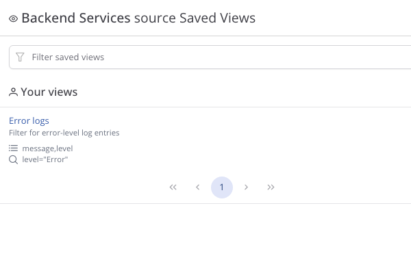 Saved Views